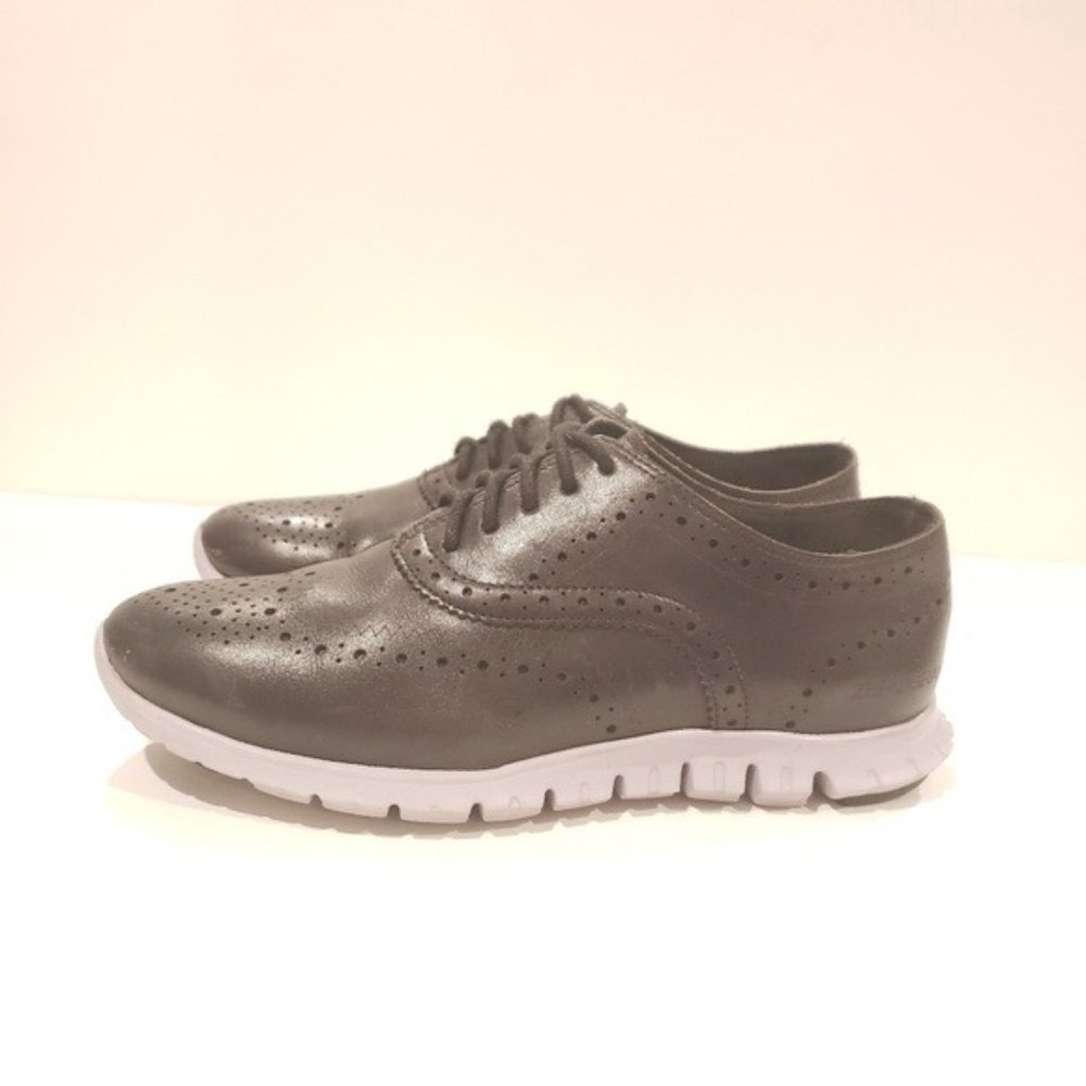 Cole Haan Zerogrand shoes black leather womens flats oxford sneaker size 5